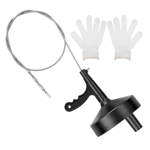 Luobannm 5m Langes Spiralwerkzeug Entfernen Von Verstopfungen in Küchenabflüssen und Abwasserkanälen, Werkzeug zum Entfernen Von Haarverstopfungen, für Badezimmer, Waschbecken und Toilette von Luobannm