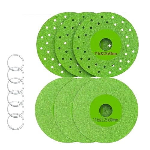 Luobannm 6er-Pack 4,5 (115 mm) Diamant-Schleifscheiben für Steinplatten zum Schneiden und Schleifen Von Keramik, Fliesen und Marmor von Luobannm