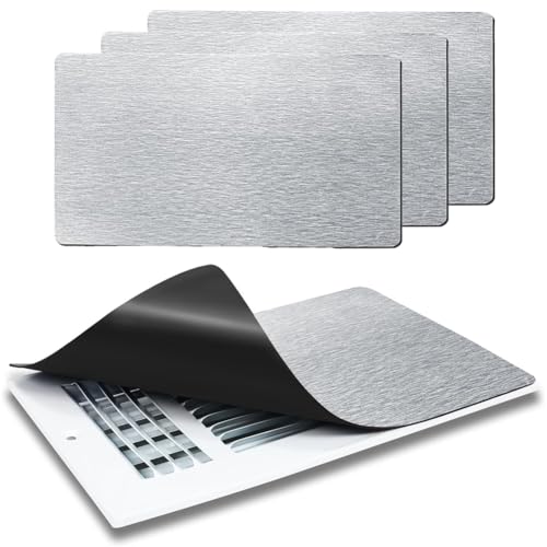 Luobannm 8 "X 12" -Magnet für Heimentlüftungsabdeckungen Silber (3 Packung) Extra Magnete für Boden, Deckenwandregister, HLK AC von Luobannm