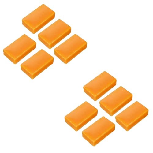 Luobannm Bienenwachsblock, Fadenlinie, Wachs, Nähzubehör, DIY-Werkzeug, Rechteckig, Bienenwachs, Lederhandwerk, 10 Stück von Luobannm