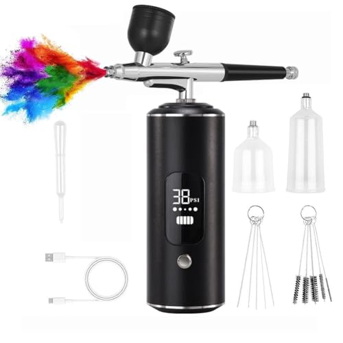 Luobannm Digitale Airbrush mit Kompressor Tragbare Airbrush Basteln Airbrush Kunst Malerei Kompressor Airbrush Stift Airbr Schwarz Luobannm Digitale Airbrush mit Kompressor Tragbare Airbrush Basteln Airbrush Kunst Malerei Kompressor Airbrush Stift Airbr Schwarz von Luobannm