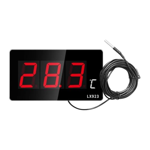 Luobannm Digitales Thermometer für LED-Pool-Home Elektronischer Temperaturdetektor Großbildschirm Sauna Raumsonde EU-Stecker von Luobannm