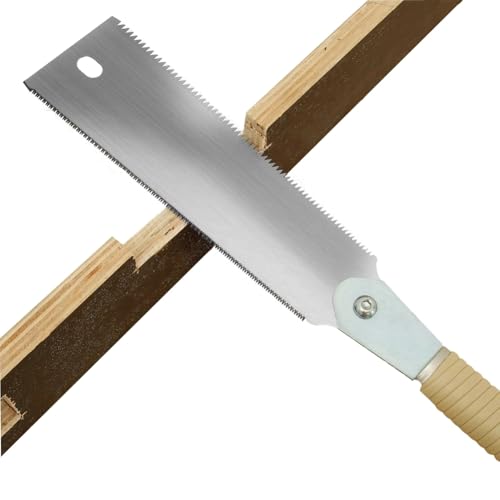 Luobannm Doppelkantiges Handsäge 9,3 SK5 SK5 mit Hoher Kohlenstoffstahl -Schneidezielsäge 10/17 TPI Holzbearbeitungswerkzeug von Luobannm