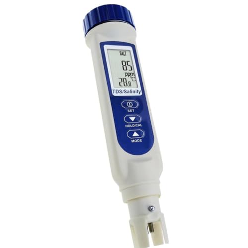 Luobannm Dual Display -Taschengröße Multiparameter TDS Salzgehalttemperatur Tester IP65 Wasserdichte Wasserqualität Tester Pool Labor von Luobannm
