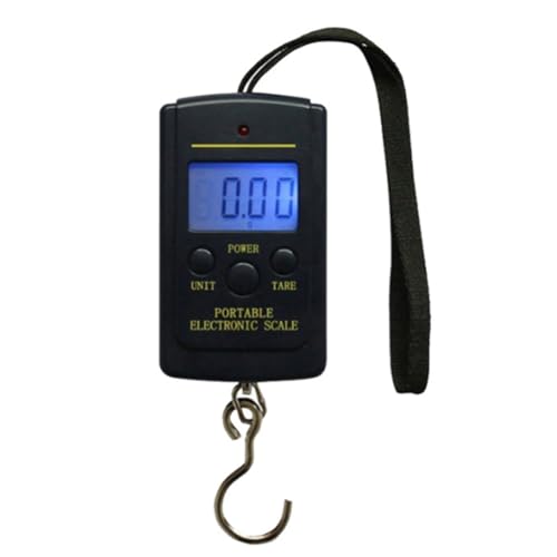Luobannm Elektronische Digitale Skala in Taschengröße 40 Kg 10 G, Mini Tragbarer Haken zum Angeln und Gepäckwägen von Luobannm