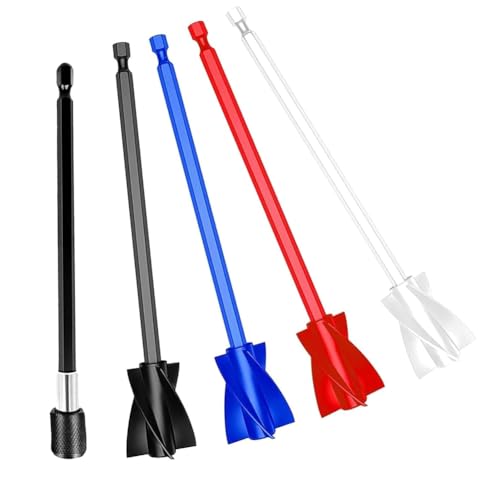Luobannm Epoxy -Rührer -Befestigung, Epoxidharz -Mischpaddel 1/4 Bohrer, Wiederverwendbare Lackmixerpackung Von 4 von Luobannm