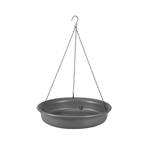 Luobannm Hängendes Vogelbad Hängender Vogelfutterspender Gartenvogelbad Vogelfutterschale zum Aufhängen Vogelbad-Tablett für Draußen von Luobannm