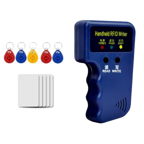 Luobannm Handheld RFID 125KHz -ID -Kartenprogrammierer und Kopierer Sind mit 5 Schlüsselfobs und 5 Karten für EM4305 T5577 Ausgestattet von Luobannm