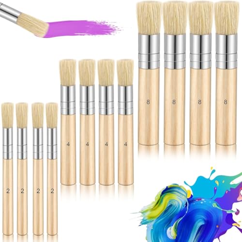 Luobannm Hölzerne Schablone Vorlage Pinsel Pinsel Malerei Pinsel für Aquarellkunst Malmalerei DIY - von Luobannm