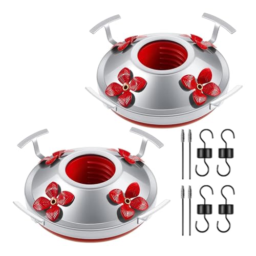 Luobannm Hummingbird Feeder Basis Ersatzteile Set Umfasst Hummingbird Feeder Bottom Moat Hooks Pinsel Vogelersatzzubehör Set Set Set Set von Luobannm