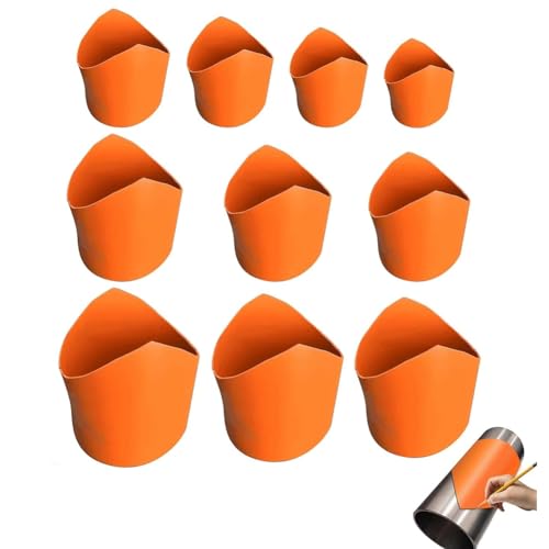 Luobannm Isolationsschneidemittel für Metallrohre (20-200 Mm), 10pcs Präzisionsrohr-Sattel-Template-Kit, Sattelvorlage der Installation Von Rohrleitungen von Luobannm