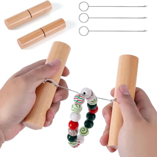 Luobannm Knoten -Grippers -Werkzeug für Silikonperlen ein Paar Buche Knoten Strahlung 3pcs Edelstahlschleifenschleifen -Turner -Abzieher Werkzeuge von Luobannm