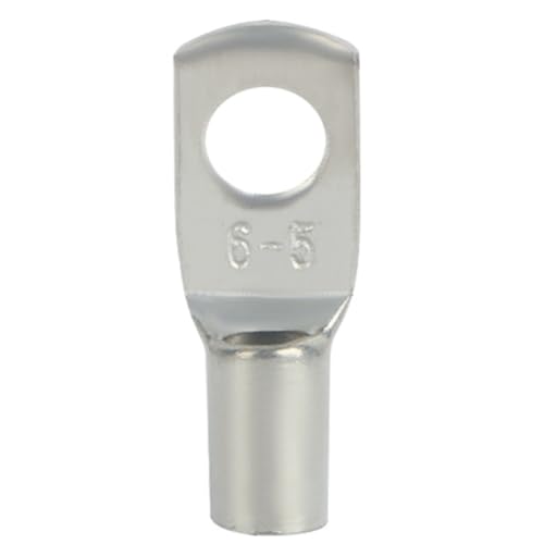 Luobannm Kupferring-Verbinder SC6-5, Blankes Kupfer, Batterieblock-Anschlussöse 500 Stück Kabelspannungsterminal von Luobannm