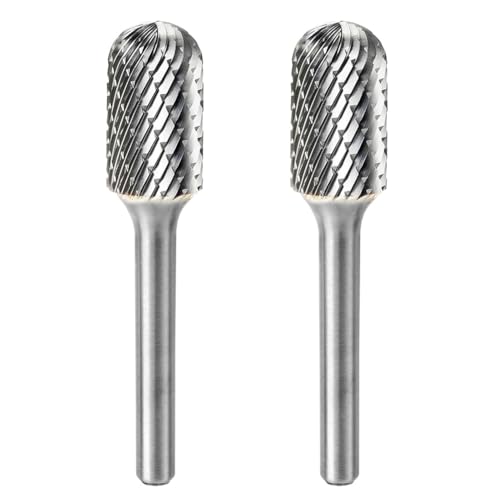 Luobannm Luft-Rotationswerkzeuge Anbaugerät zum Schleifen und Gravieren mit Doppelter Nut für Metall, und ; zum Schleifen Von Halbkugelförmigen und Zylindrischen Rotationsfräsern. von Luobannm