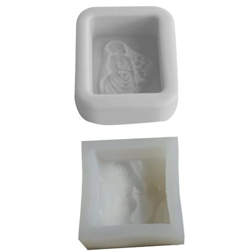 Luobannm Mädchen-Formen Aus Silikon, Silikon-Seifenherstellungsformen, Betonform für Tischdekorationen, Wiederverwendbare Gipsformen, Kunsthandwerk von Luobannm