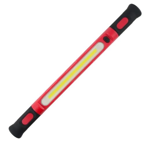 Luobannm Magnetische Arbeitsleuchte, Wiederaufladbar, für Unter der Motorhaube, Arbeitslichtleiste, Autoreparatur, Außenbeleuchtung, Rot von Luobannm