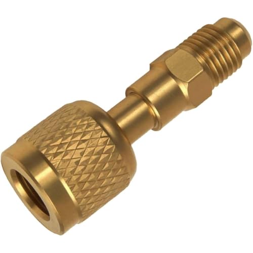 Luobannm Messingadapter, 1/4 "Weiblich Bis 1/4" Männlicher Rückwärtsfaden für R32 R454B für R-454B/R-32-Tanks von Luobannm