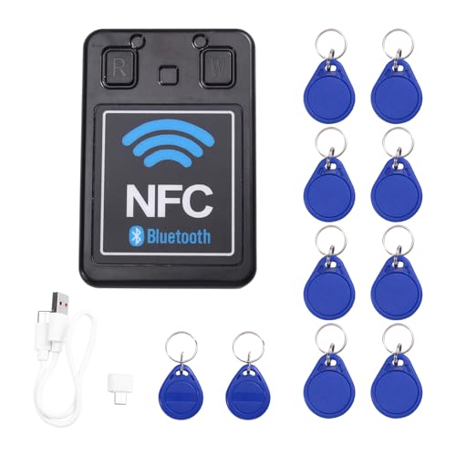 Luobannm NFC-Pro 13.56MHz 125kHz Dual-Band-Bluetooth+ Applet RFID Smart Chip Card Copierer Verschlüsselungsschlüssel-Leser-Klon-Umschreiben von Luobannm