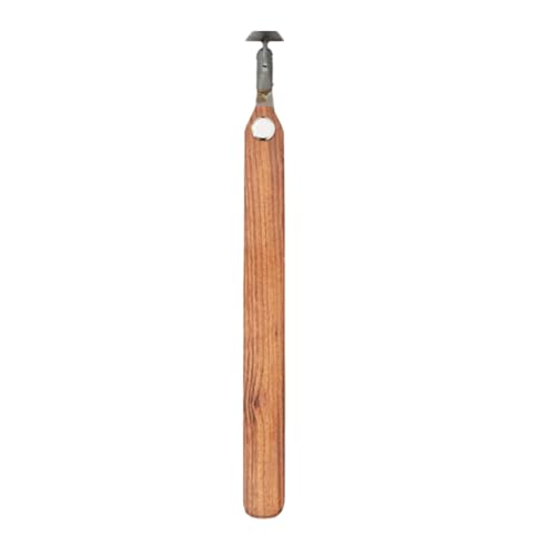 Luobannm Premium No.5 Tonmodellierwerkzeug Aus Ton mit 180°-Schwenkkopf und Holzgriff für die Keramikbearbeitung von Luobannm
