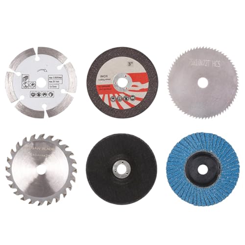 Luobannm Professionelle 6pcs 75 mm Schneidscheiben und Flache Schleifräder für 10 -mm -Bohrungswinkelschleife, Metallbearbeitungswerkzeuge Set von Luobannm