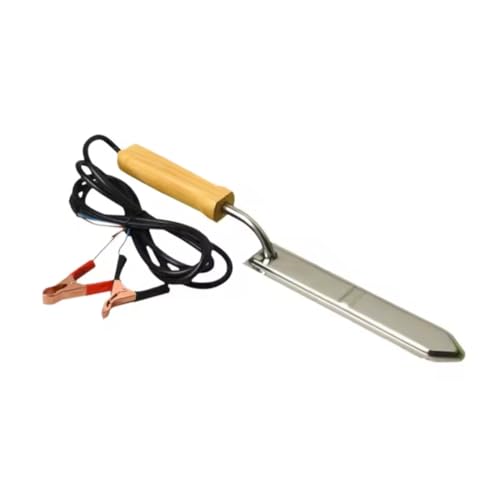 Luobannm Professionelles Elektrisches Messer Edelstahl Elektrische Honigschneider Kuchen mit Holzgriff Tragbare Bienenzubehörversorgungen von Luobannm