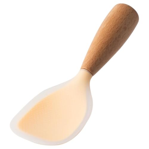 Luobannm Reislöffel, Antihaftbeschichtete Küchenhelfer mit Holzgriff, Vertikaler Servierlöffel, Spatel, Geeignet zum Kochen in der Küche. A Luobannm Reislöffel, Antihaftbeschichtete Küchenhelfer mit Holzgriff, Vertikaler Servierlöffel, Spatel, Geeignet zum Kochen in der Küche. A von Luobannm