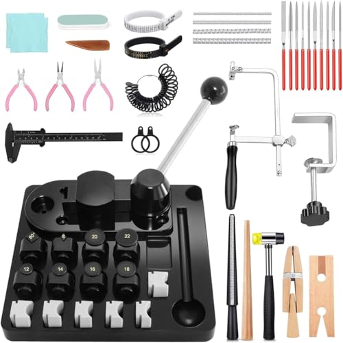 Luobannm Ringbieger, Ringbiegewerkzeug-Set für, Robust, mit Werkzeug Zur Herstellung Von Schmucklöffeln, Multifunktionale Diy-Maschine von Luobannm