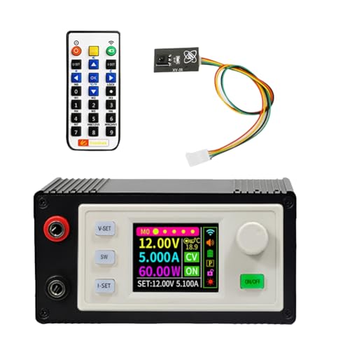 Luobannm SK60S Geregeltes Gleichstromnetzteil+IR-Kit Gleichstrom-Buck-Konverter Einstellbares Geregeltes Netzteil 5A 60W Solarlademodul von Luobannm