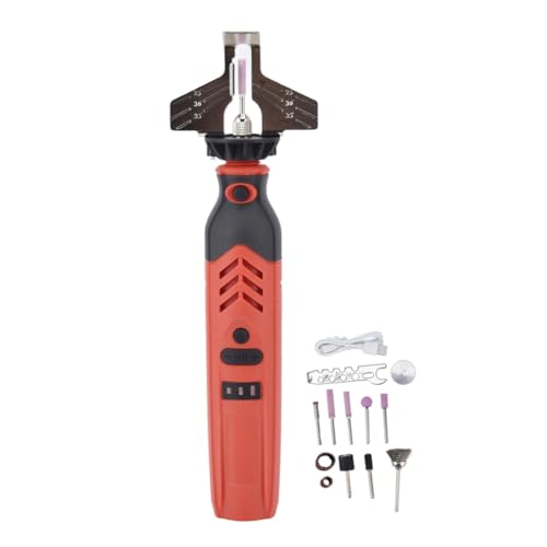 Luobannm Schnurloses Handheld -Kettensägenschärfen Kit DC3.6 V Kettensägen Schärfer -Werkzeug -Set Rote Kettensägenschärfewerkzeug von Luobannm