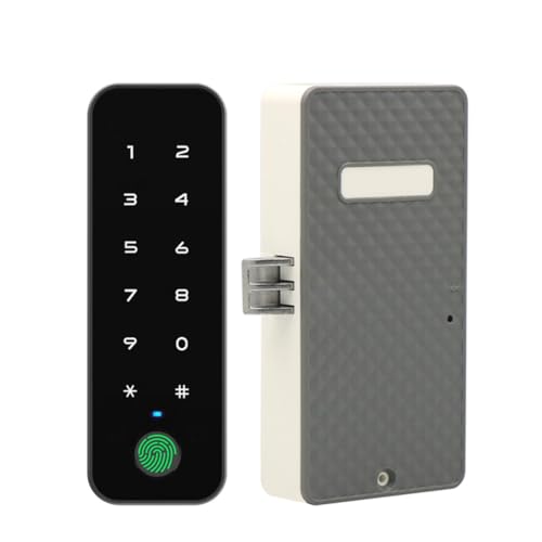Luobannm Smart für Möbelschubladen Locker Tuya Bluetooth Fingerabdruck Elektronischer Holzschrank-Lock-App-Fernbedienung ES285-V von Luobannm