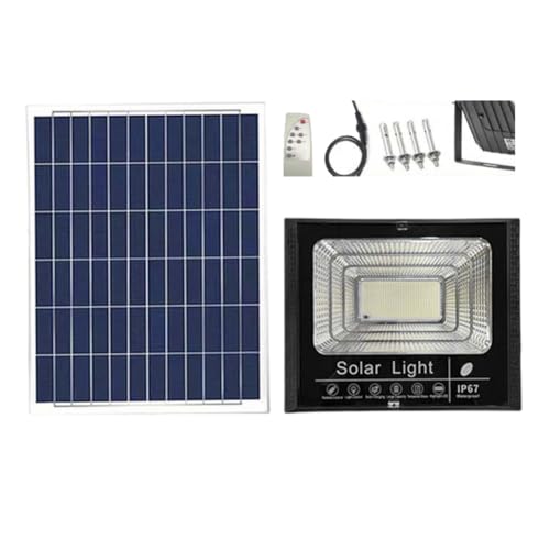 Luobannm Solar Strahler SolarFlood ControlLight 114LED 65W Outdoor Wasserdichte Straßenbeleuchtung Einstellbarer Fernbedienung von Luobannm
