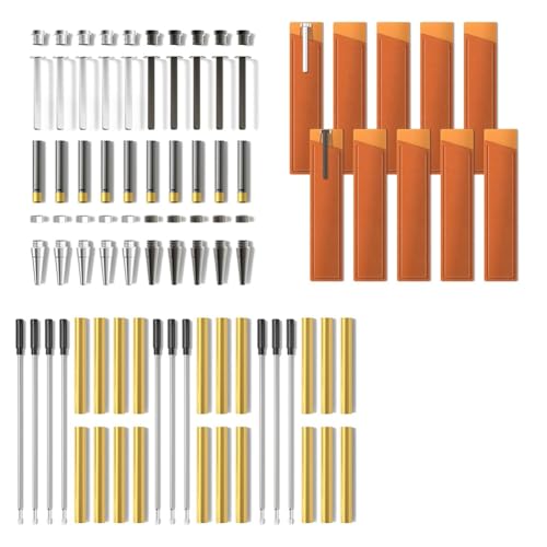 Luobannm Stifte-Sets zum Drechseln, 10er-Pack, 10 Stifte mit Schwarzer Tinte, Kugelschreiber, Craft Slimline Rollerball, Drechselzubehör, Drehset von Luobannm