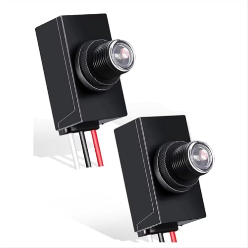 Luobannm Stück 2-Pack-Dusk zum Morgendämmerensor für die Außenbeleuchtung 120-277V Photoelektrischer Schalter Photozelllichtsensor von Luobannm