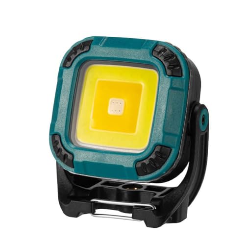 Luobannm Tragbare LED-Arbeitsleuchte, Wiederaufladbar über USB, Laterne, 180 Grad Drehbar, Autoreparatur-Arbeitsleuchte, Blau von Luobannm