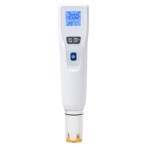 Luobannm Tragbares Digitales PH-Säuremessgerät, Hochpräziser Wasserqualitätstester für Pool, Aquarium, EU-Stecker, PH872 von Luobannm