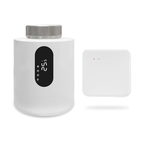 Luobannm Tuya Smart ZigBee 3.0 Heizkörperthermostat Thermostatisches Heizkörperventil TRV Programmierbarer Temperaturregler mit Gateway von Luobannm