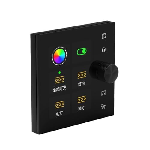Luobannm Tuya Wifi Smart Switch Panel Smart Home Zigbee Switch für Mehrkanal-Lichtszenen, Vorhänge, Dimmschalter von Luobannm