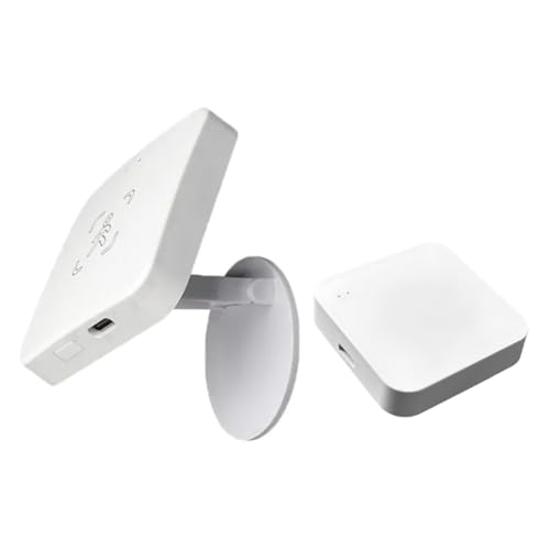 Luobannm Tuya Zigbee Präsenzerkennung für Menschen mit Halterung, Smartem Menschlichem Körper-PIR-Sensor, Radar-Mikrowellen-Bewegungssensor + Zigbee Hub von Luobannm