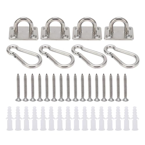 Luobannm Wandmontierte Deckenhaken Edelstahl Quadratische Hochleistungshaken für Yoga -Schaukeln Hängemattenklassen Hardware -Tool von Luobannm