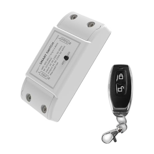 Luobannm WiFi+ 433MHz Relaismodul Smart -Home -Automatisierungsschalter mit 433MHz -Fernbedienung Unterstützt die App -Sprachsteuerung B B. von Luobannm