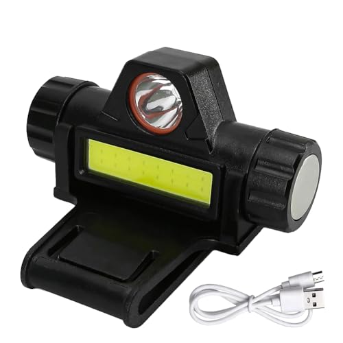 Luobannm Wiederaufladbare Minütige, Vielseitige Scheinwerfer Taschenlampe für Feuerwehrhelmschweißhaube mit Zubehör von Luobannm