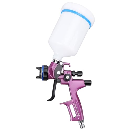 HVLP-Spritzpistolen-Set mit 1,3-mm-Spitze, Professionelles Farbspritzgerät 4000B mit 600-ml-Zulaufbecher, Individuelles Sprühmuster und -Rate, für Möbel, Wände, Kunstprojekte, von Luocute
