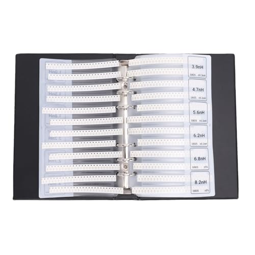 Luocute 0805 SMD -Chip -Induktoren -Sortiment -Kit, Probenbuch PVC 60 Typen Chip Induktor Elektronikkomponenten Probenbuch für Elektronik Engineering Luocute 0805 SMD -Chip -Induktoren -Sortiment -Kit, Probenbuch PVC 60 Typen Chip Induktor Elektronikkomponenten Probenbuch für Elektronik Engineering von Luocute