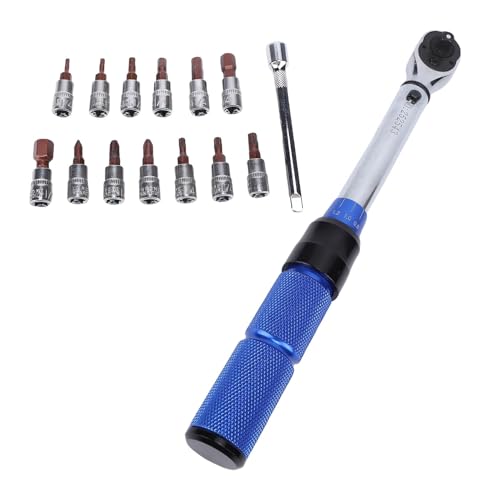 Luocute 1/4 Zoll Antriebsklick Drehmomentschlüssel Set, 72 Zahnersatz 2-24N · M Einstellbare Torsionsströme mit 13 Bit für Auto-Reifen-Motorrad, Voreingestellter Torsionsschlüssel-Set Luocute 1/4 Zoll Antriebsklick Drehmomentschlüssel Set, 72 Zahnersatz 2-24N · M Einstellbare Torsionsströme mit 13 Bit für Auto-Reifen-Motorrad, Voreingestellter Torsionsschlüssel-Set von Luocute