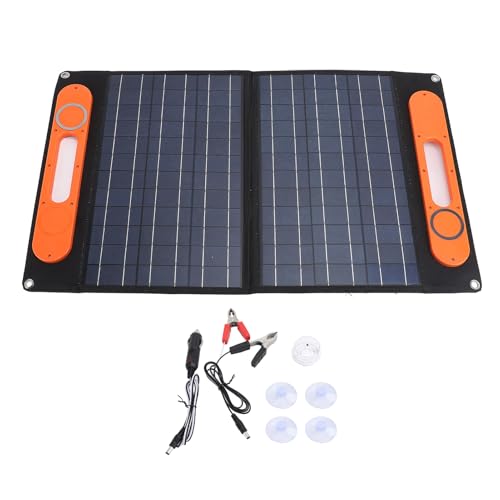 Luocute 100W 18 V Solar Panel Kit, Tragbares Faltbares Solarladegerät mit ETFE -Beschichtung Wassersicherer Staubdestell für Auto -Wohnmobil -Bootsfahrten von Luocute