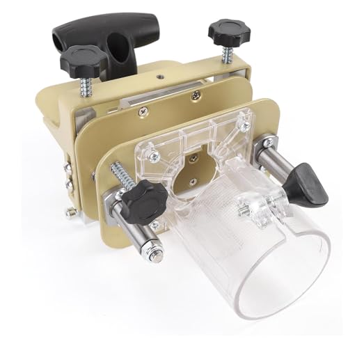Luocute 2 In 1 Invisibles Fastener Slotting -Halterung, Holzbearbeitungsrouter -Basis -Sterbungsschange, Holz -Trimmer -Router -Werkzeug, Slotted -Basis -Befestigungshalterung für die von Luocute
