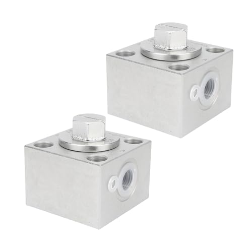 Luocute 2 Three -Wege -Diverter -Ventile Bagger für -Bagger mit 8 Schrauben, Landwirtschaftliche Maschinen Ersatzersatzteile, Legierungsstahl Kleiner Gasventilersatz von Luocute