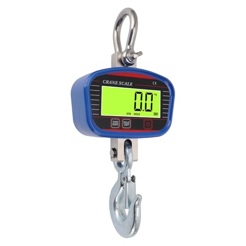 Luocute 2000 Kg Digitale Kranskala, 4409,2lb -Abdichtungsskala mit Haken Fernbedienung, Elektronische Hangetool -Abteilung mit Gut Sichtbarem LED -Display von Luocute