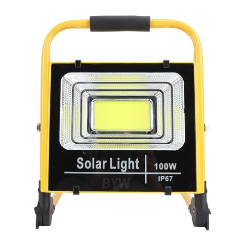 Luocute 20000LM 100W LED Arbeits Licht, 5000K Outdoor Tragbares Flutlicht mit Akku für BAU, Auto-Reparatur, Wasserdicht IP67 und Staub Dicht, Verstellbare Halterung und Griff (EU-Stecker) von Luocute