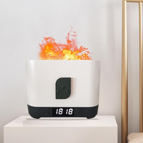 Luocute 250 Ml Multifunktionaler Luftbefeuchter mit Drahtloser -Lautsprecher, RGB-Licht, Wecker Fernbedienung, 4-in-1-Luftbefeuchter für Bürowohnheimewagen, mit Wasserfreiem Auto-Off von Luocute